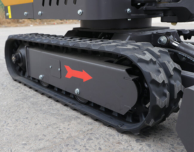 Rubber wear-resistant crawler