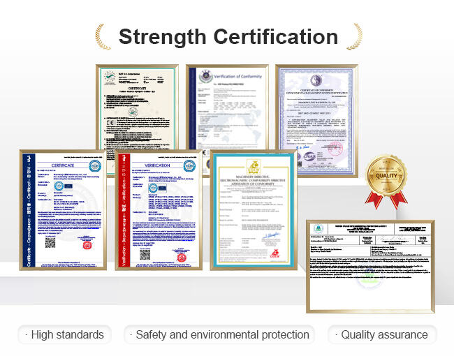Multiple international certifications